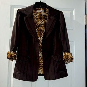 Classifies Entire chocolate single breasted suit